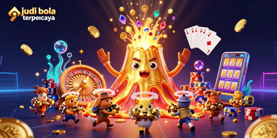 Experience judi bola terpercaya with exciting gameplay and dazzling treasures in this vibrant 3D scene.