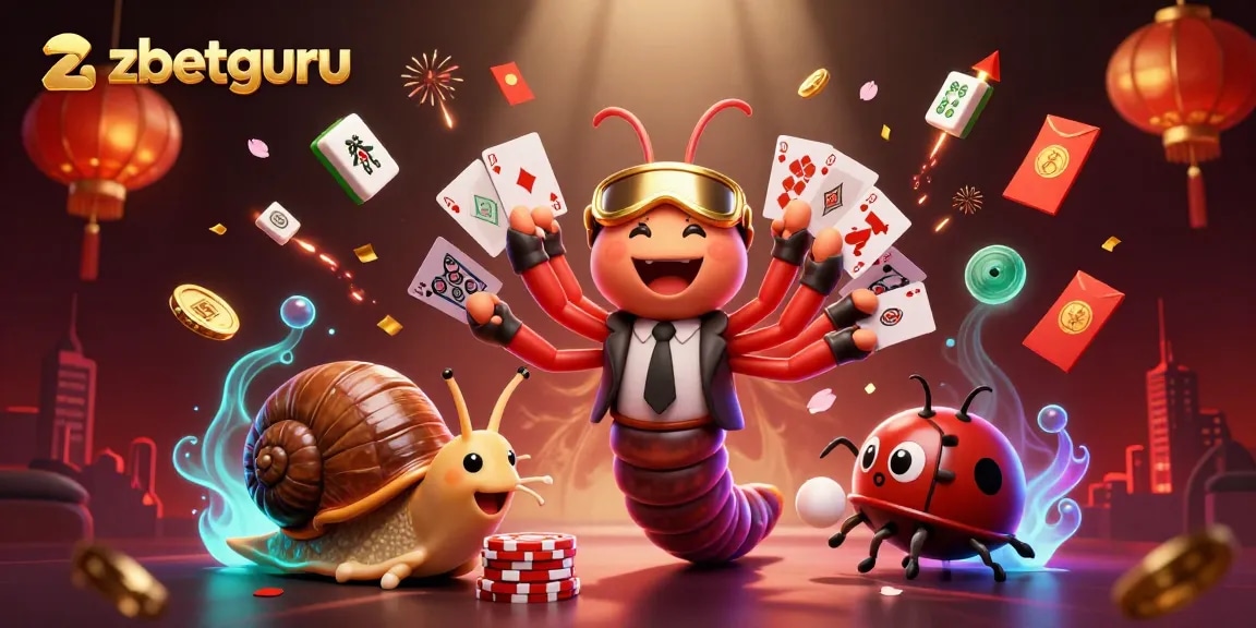 Engage with vibrant zbetguru-themed 3D casino illustration showcasing animated dealer action.