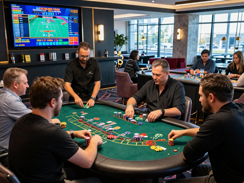 CV666 live casino and players engaging in blackjack, showcasing dynamic betting atmosphere.