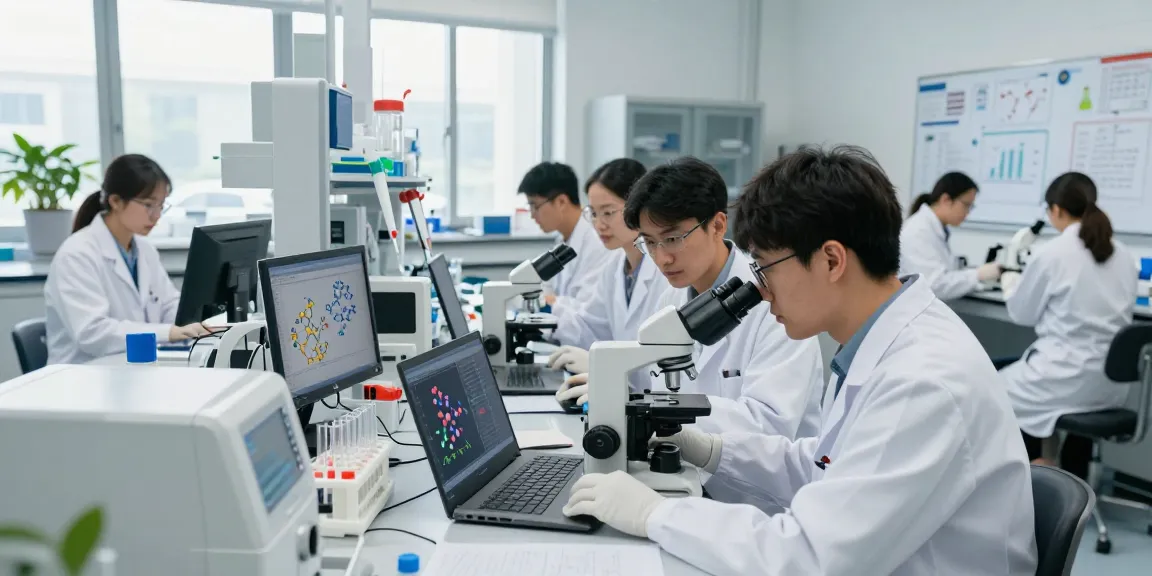 GLP-3-RT research team conducting experiments in a modern lab