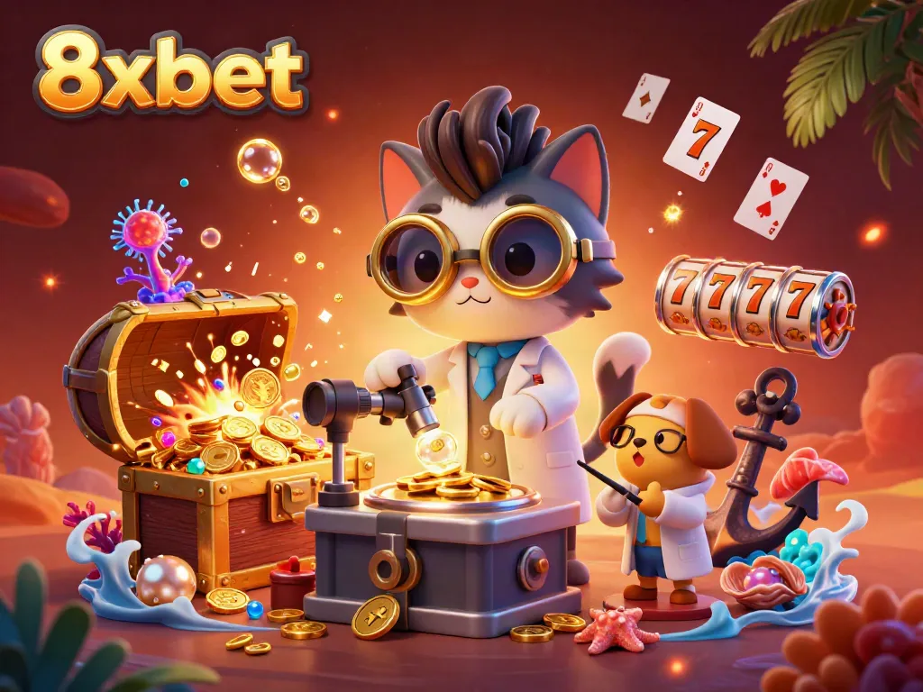 Experience thrilling wins with 8xbet in a vibrant, exciting casino scene.