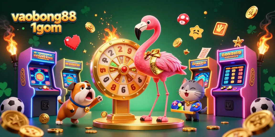 Experience thrilling wins at vaobong88 1gom with a vibrant 3D casino scene featuring dynamic game action.