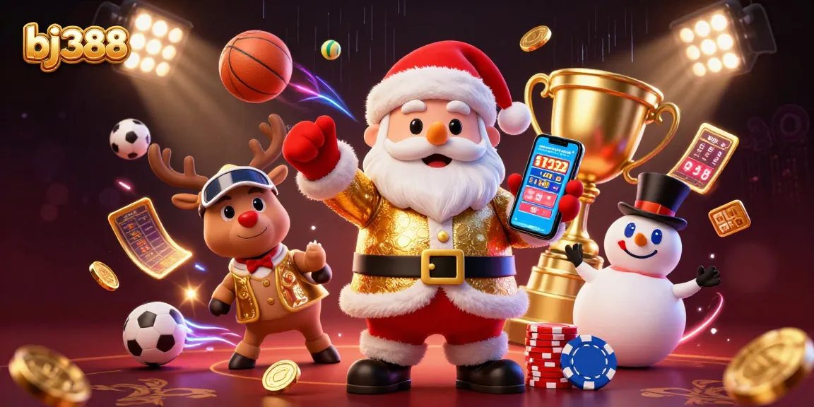 BJ388 offers thrilling gambling experiences with festive characters and dynamic gaming elements.