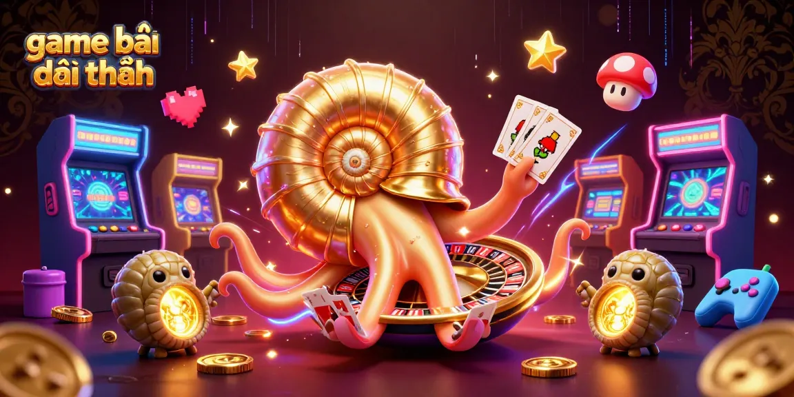 Play exciting game bài đổi thưởng with a dynamic 3D casino scene featuring unique characters and elements.