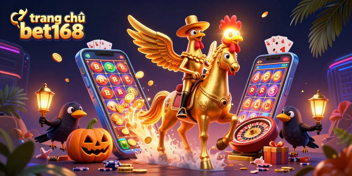 Spin to win at trang chủ bet168 with dynamic casino visuals and vibrant game elements.