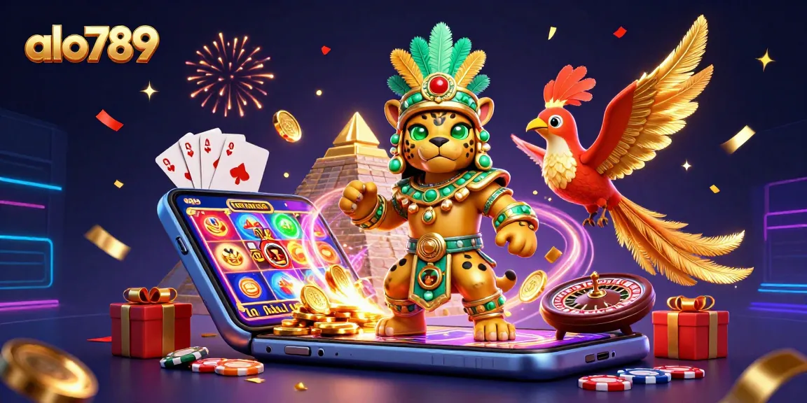 Experience exhilarating gameplay with alo789's immersive casino rocket, featuring iconic symbols and vibrant characters.